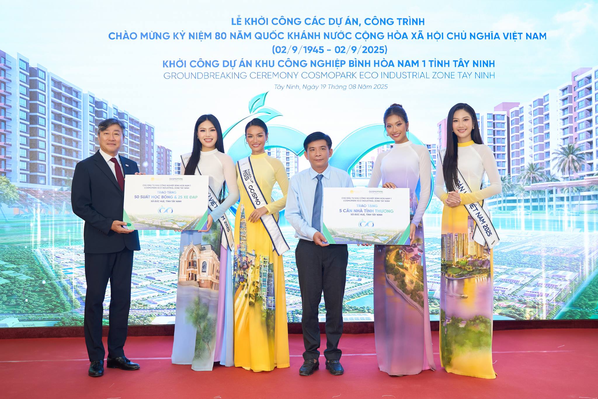 COSMOPARK Tây Ninh chung tay hỗ trợ công tác an sinh xã hội